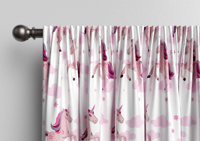 Unicorn Magic, Pink - Made to Measure Curtains - Image 9